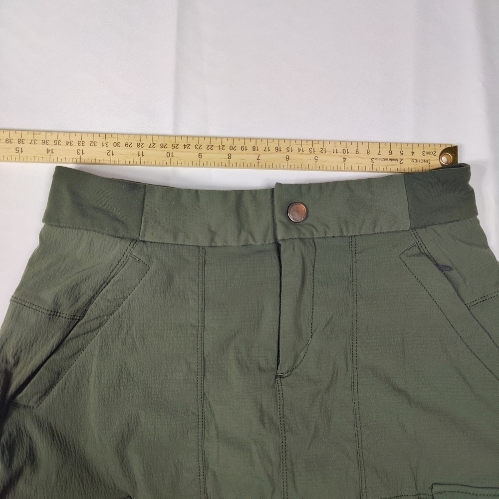 Athleta Trekkie Skort Skirt Olive Khaki Green Size 4 Tennis Athleisure Outdoors - Picture 12 of 13